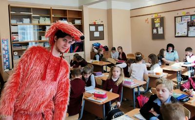 Красный волк в 60 школе